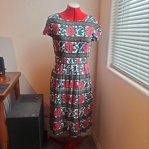 Vintage Rose A-Line Dress